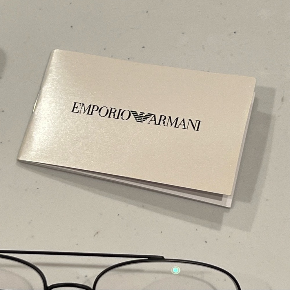 Emporio Armani Mens Aviator Style Eyeglasses - Picture 5 of 16